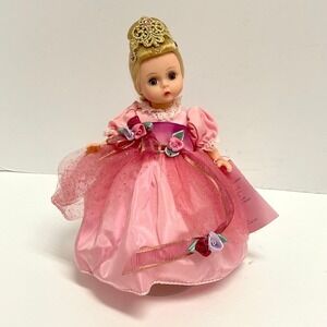 1990's Madame Alexander 8" Cinderella in Pink Dress Gown Doll Gold Crown